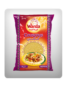 COUSCOUS MOYEN ROSE BLANCHE 1Kg